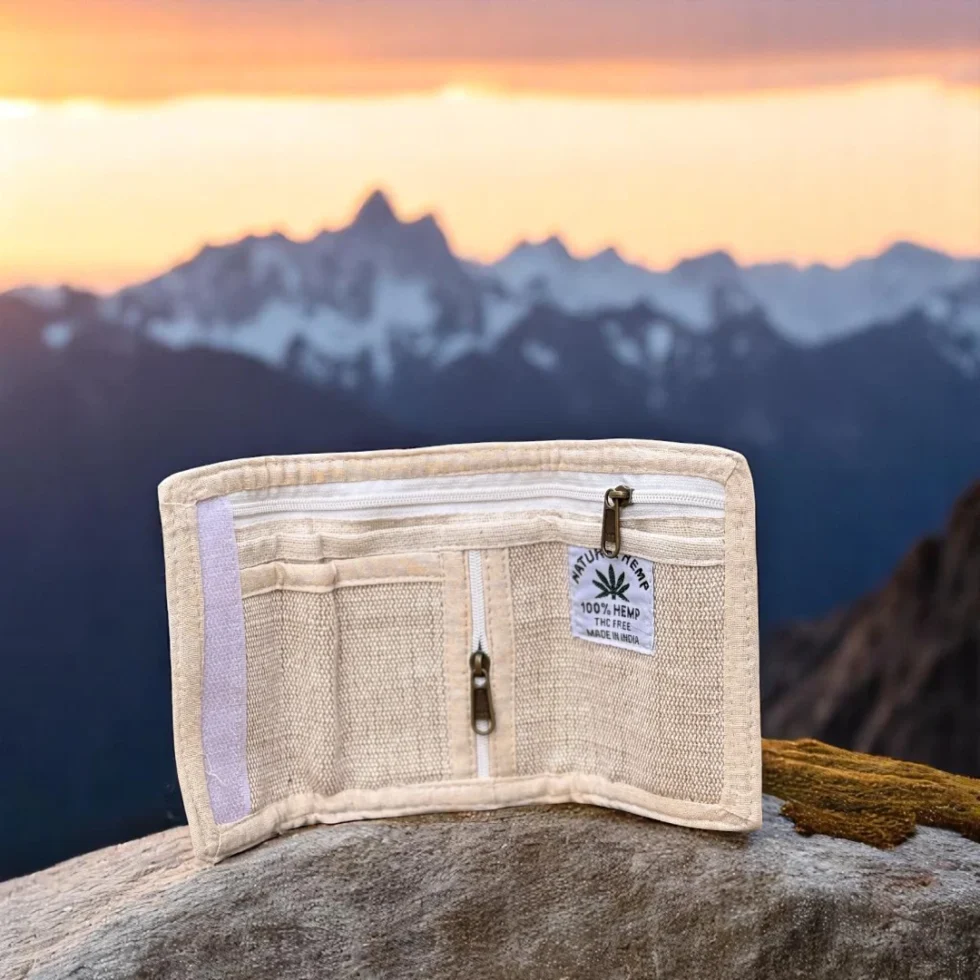 Pahadi Bhang Hemp Wallet – Handcrafted Himachali Trend - Himachalbox.com