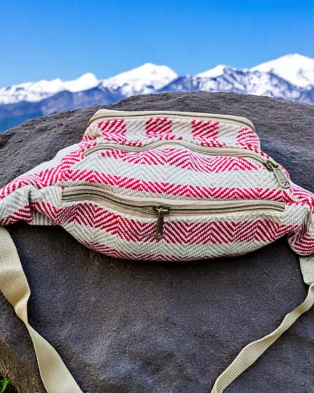 Eco Tribe Hemp Waist Bag – Handwoven Utility Sling from Himachal - Himachalbox.com