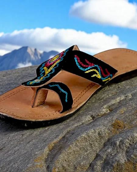 Authentic Chamba Chappal – Handcrafted GI-Tagged Leather Slippers from Himachal Pradesh - Himachalbox.com