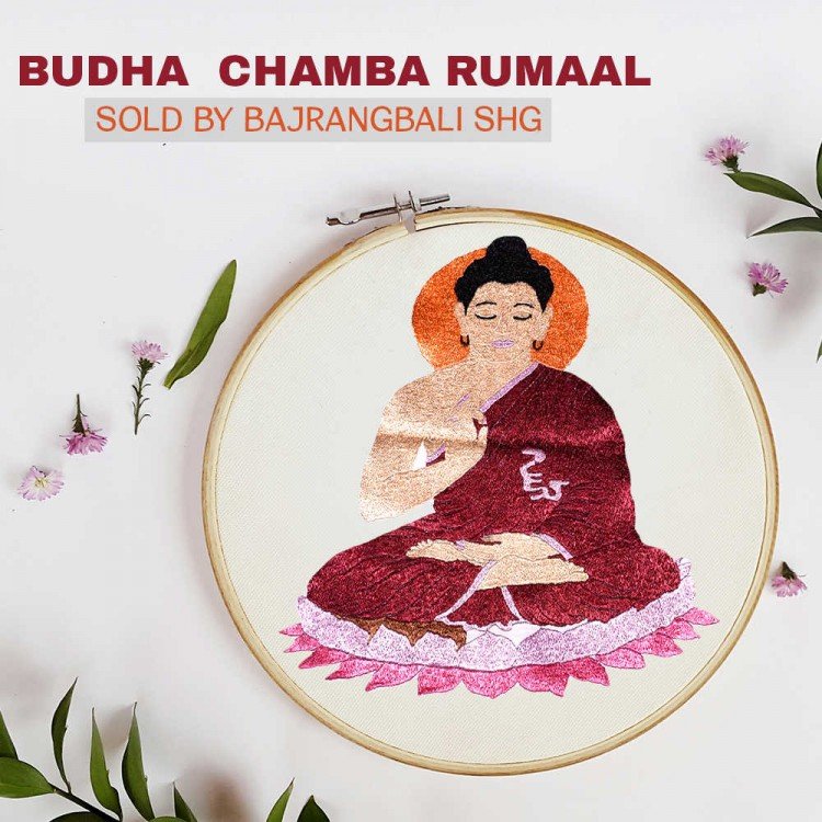 GI Patented Buddha Chamba Rumal by Bajrangbali SHG | HimachalBox