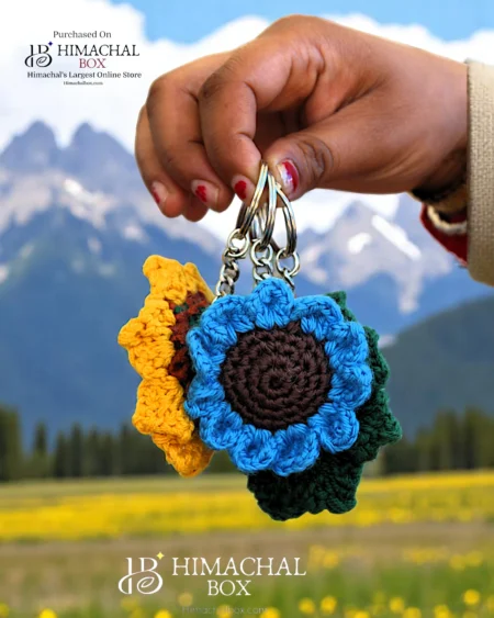 Handcrafted Crochet Floral & Fun Keychains – Himachabox.com