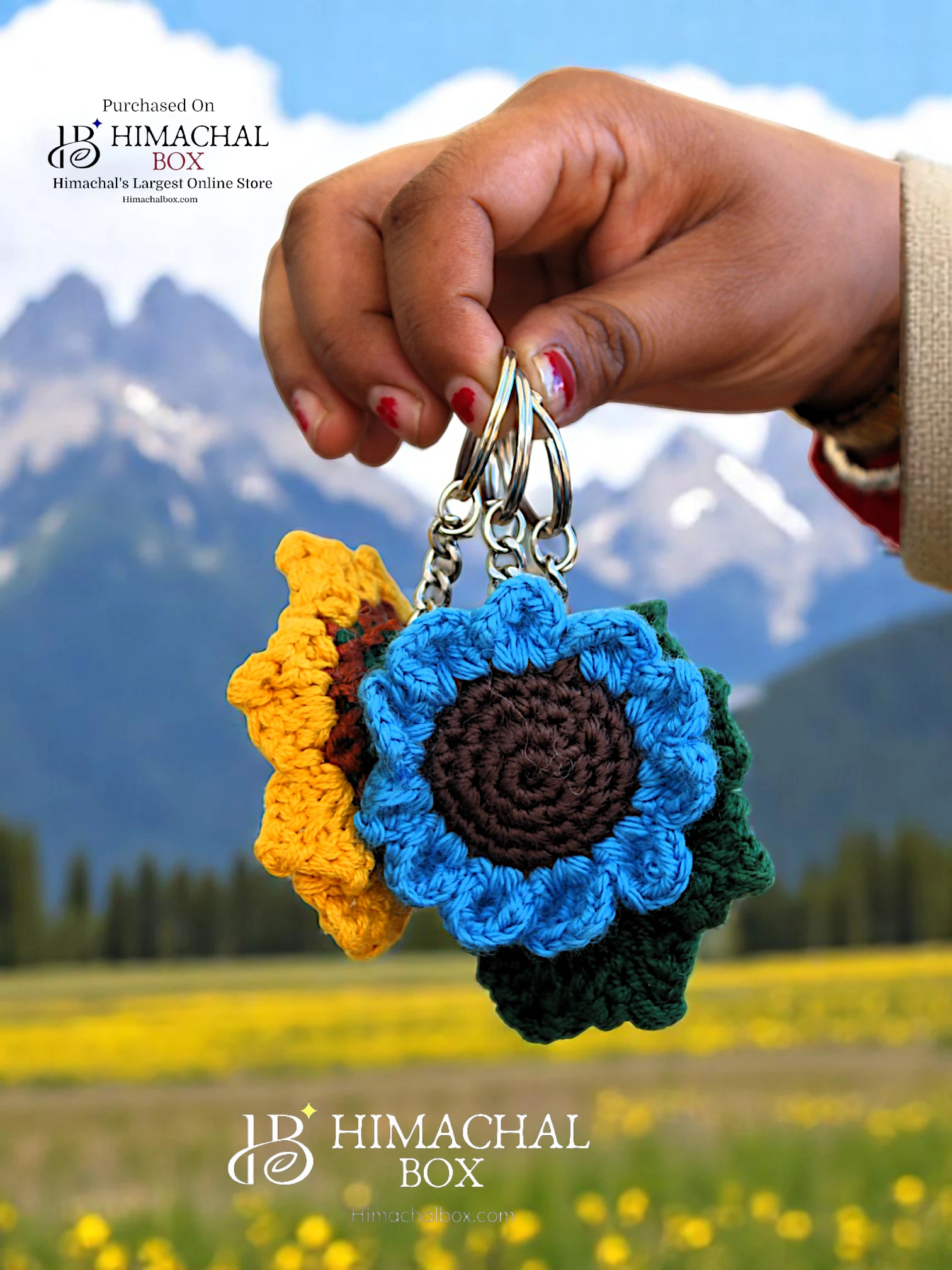 Handcrafted Crochet Floral & Fun Keychains – Himachabox.com
