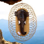 Handmade Bamboo & Wooden Lord Ganesha Wall Art – Divine Eco Craft from Himachal
