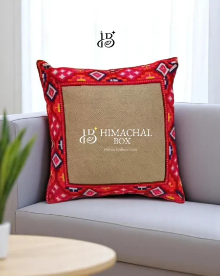Kullu Patti Cushion Cover – Handcrafted Himachali Charm for Every Corner