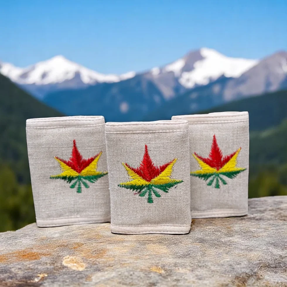 Rasta Leaf Wallet – Handmade from Himalayan Hemp -HimachalBox.com
