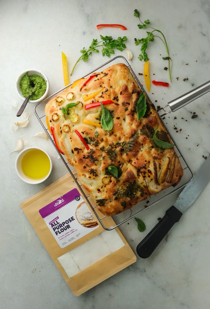 Raw Himalayas T55 All-Purpose Flour – High-Protein, Unbleached Himalayan Wheat - Himachalbox.com