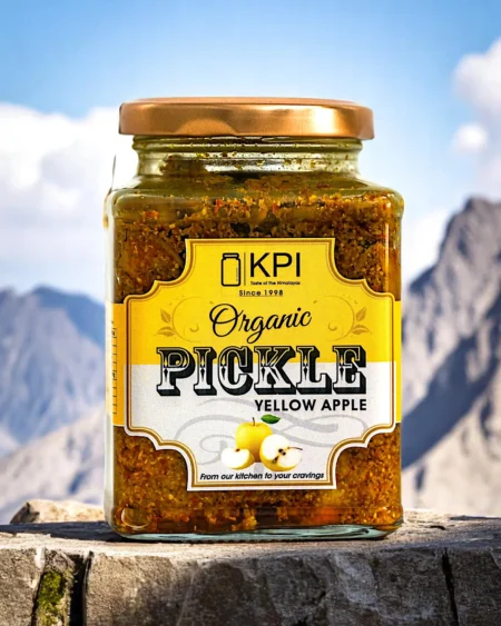 Homemade Organic Yellow Apple Pickle (Peela Seb ka Achaar)