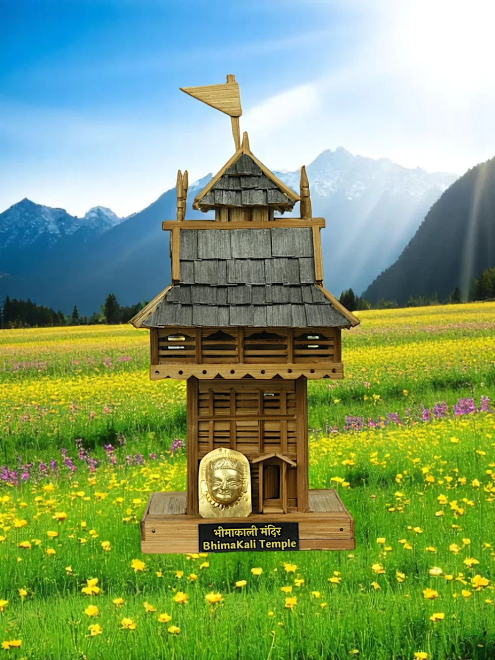 Bhimakali Temple Wooden Replica Home Decor Gift Corporate Handmade