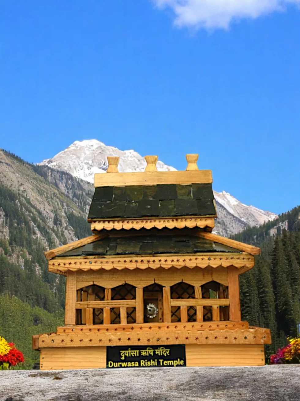 Handcrafted Wooden Replica of Durvasa Rishi Temple – Mystical Heritage Shrine of Kullu