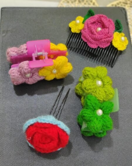 Handmade Crochet Hair Clutcher