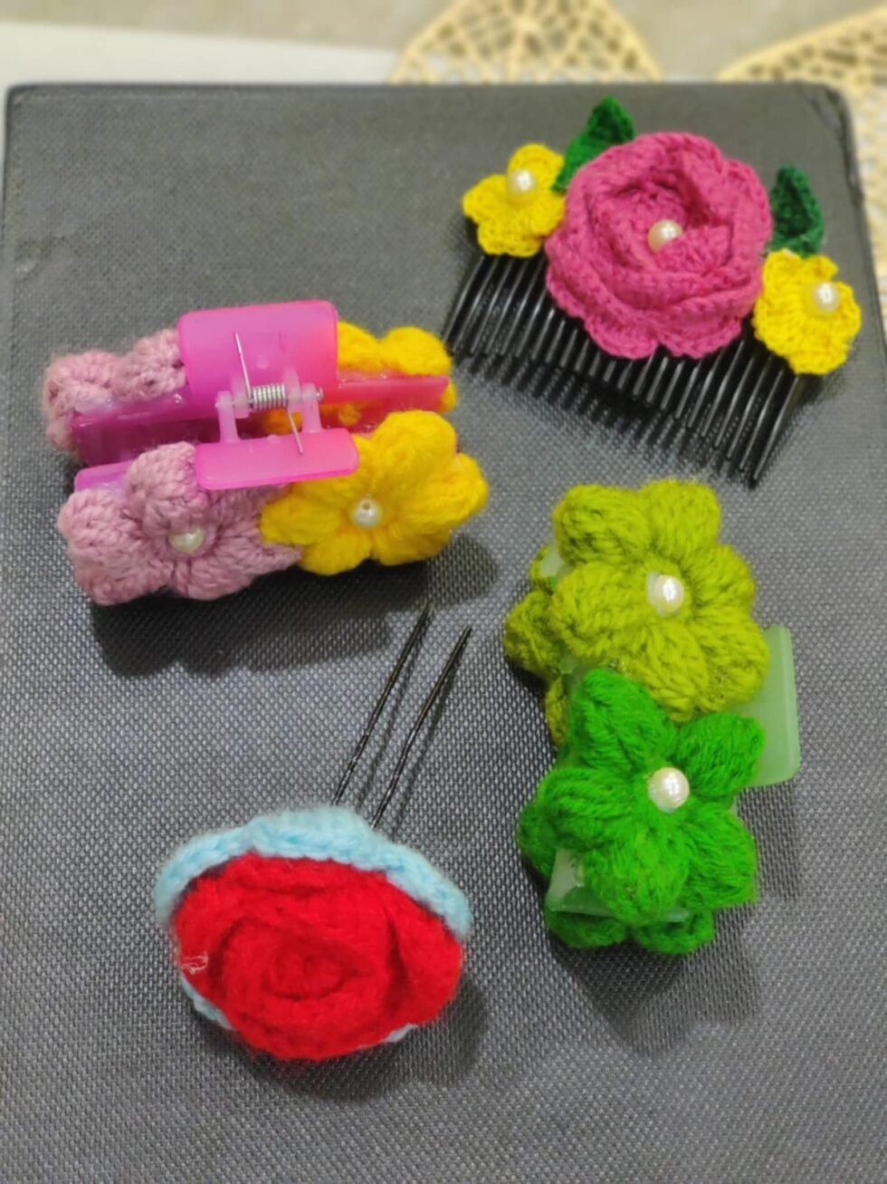 Handmade Crochet Hair Clutcher