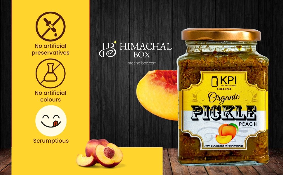 Homemade Addu Peach Pickle - Himachal Box - Order Online