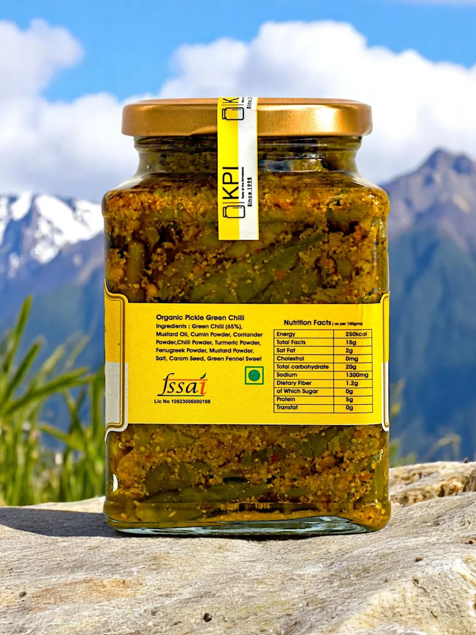 Homemade Organic Hari Mirch (Green Chilli) Pickle – Spicy, Tangy, and Totally Addictive Himachalbox.com