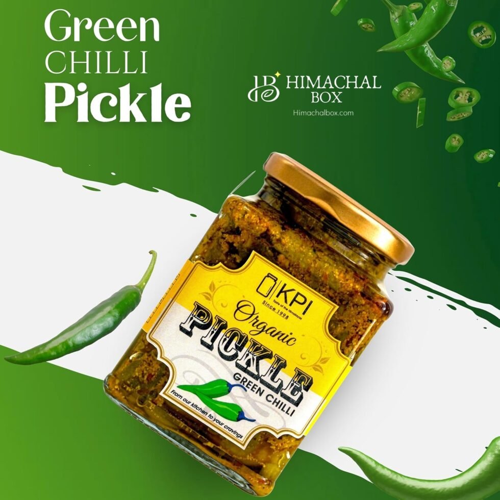 Homemade Organic Hari Mirch (Green Chilli) Pickle – Spicy, Tangy, and Totally Addictive Himachalbox.com