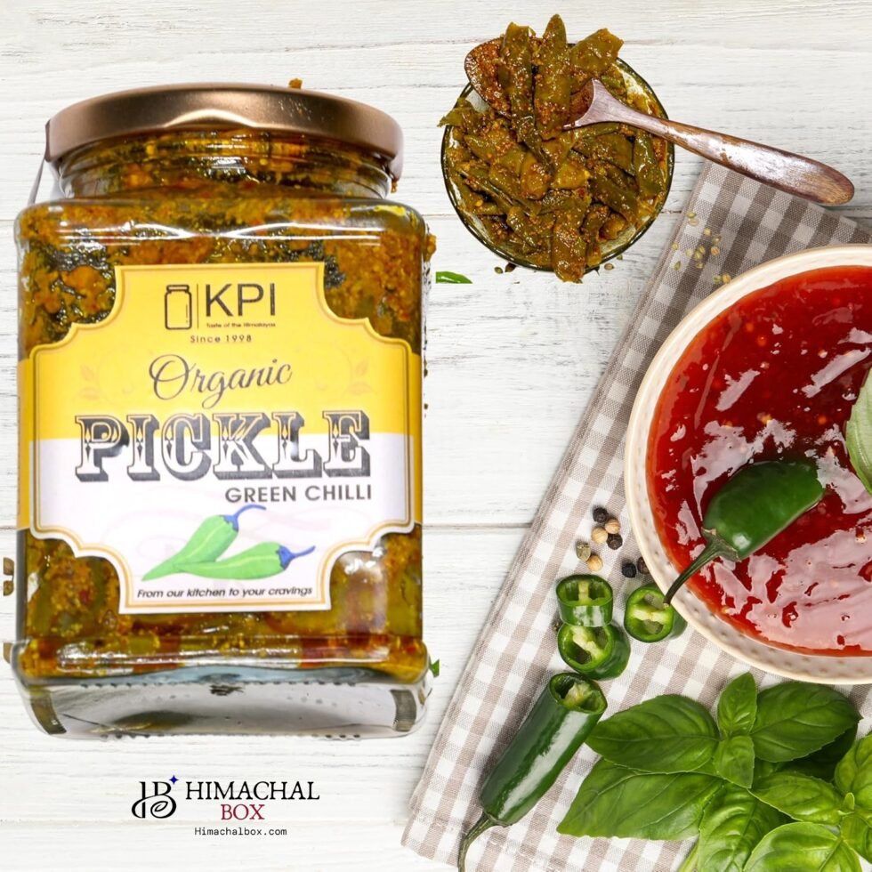 Homemade Organic Hari Mirch (Green Chilli) Pickle – Spicy, Tangy, and Totally Addictive Himachalbox.com