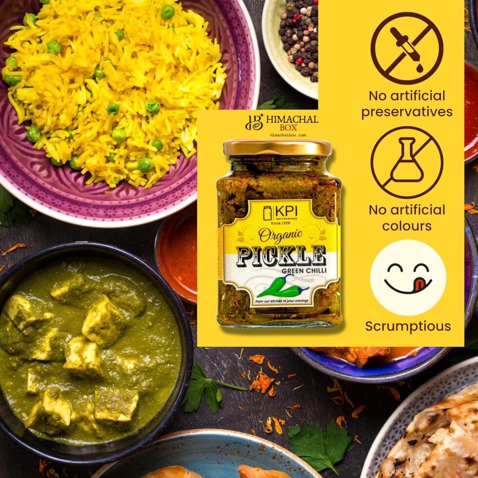 Homemade Organic Hari Mirch (Green Chilli) Pickle – Spicy, Tangy, and Totally Addictive Himachalbox.com