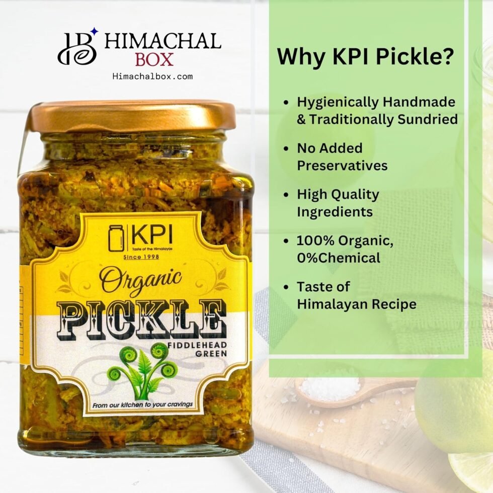 Homemade Organic Lingdi Fern Fiddlehead Pickle - Himachal Box - Order Online