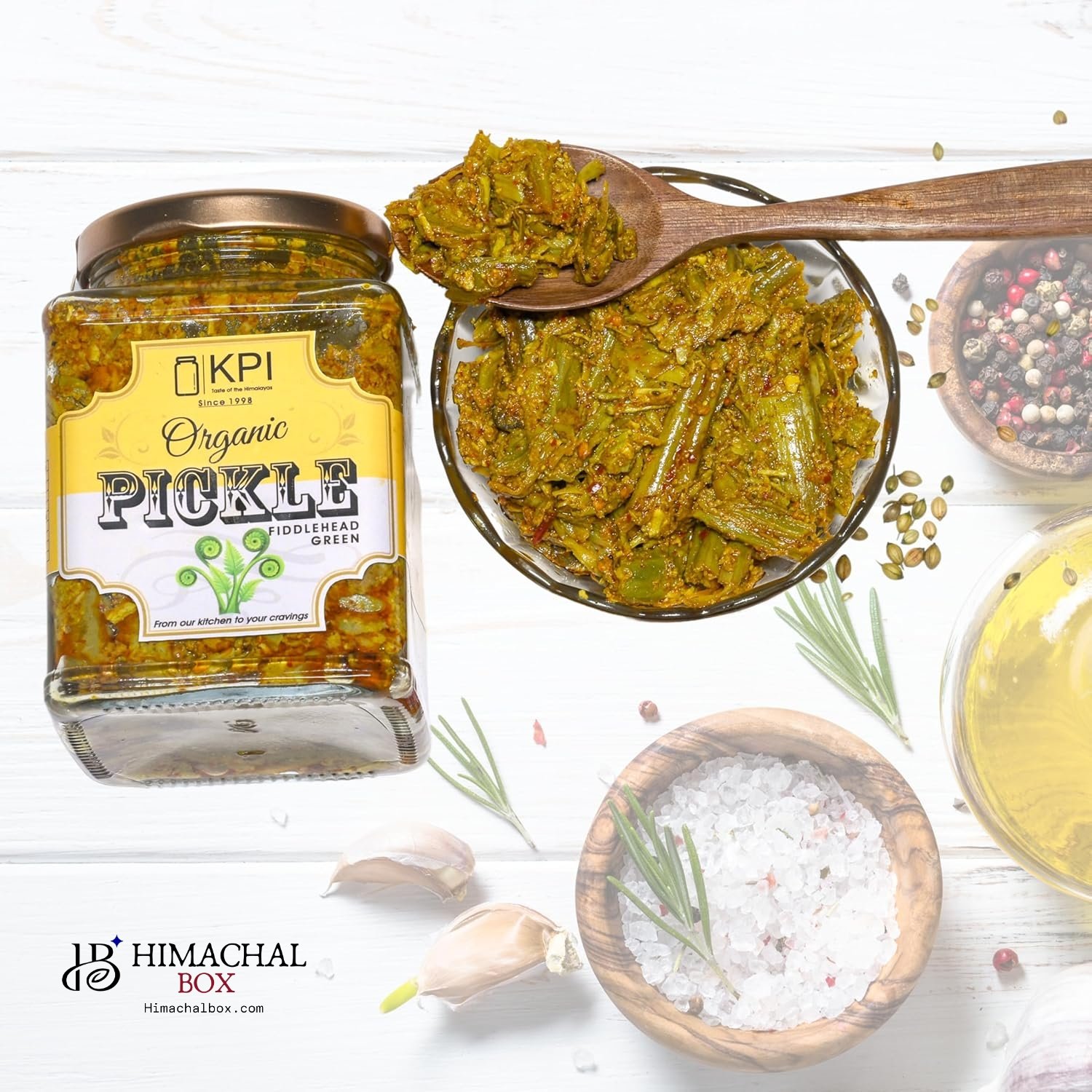 πΏ Homemade Organic Lingdi / Fern Fiddlehead Pickle β A Wild Himachali Delight - Image 9