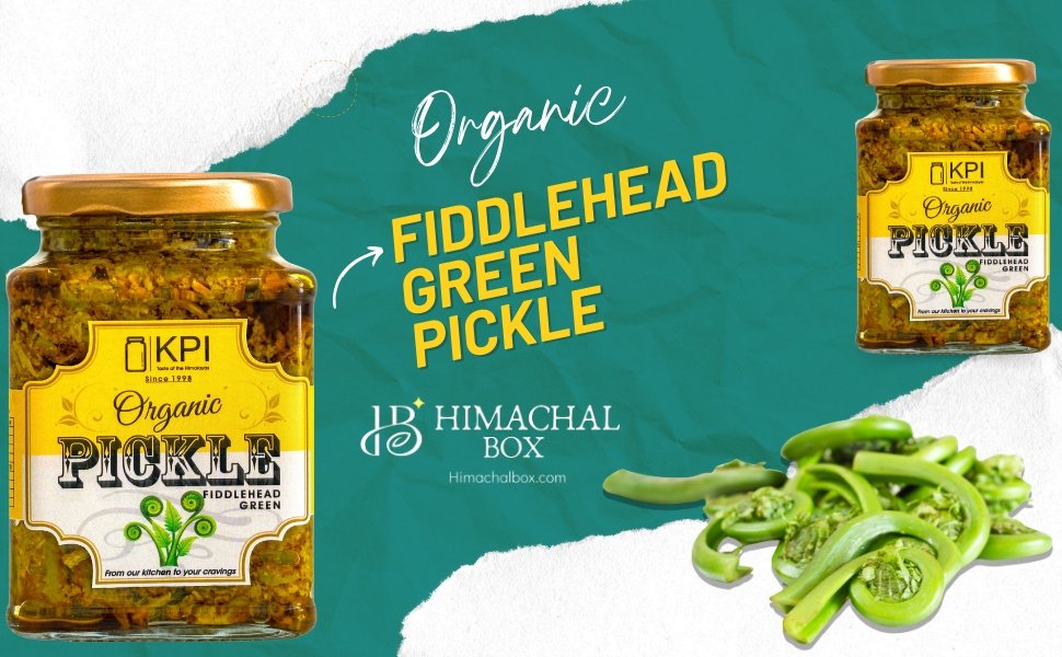Homemade Organic Lingdi Fern Fiddlehead Pickle - Himachal Box - Order Online