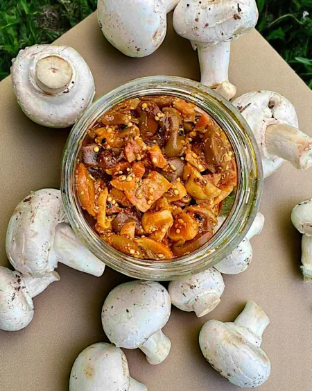 Homemade Organic Mushroom Pickle - Himachal Box