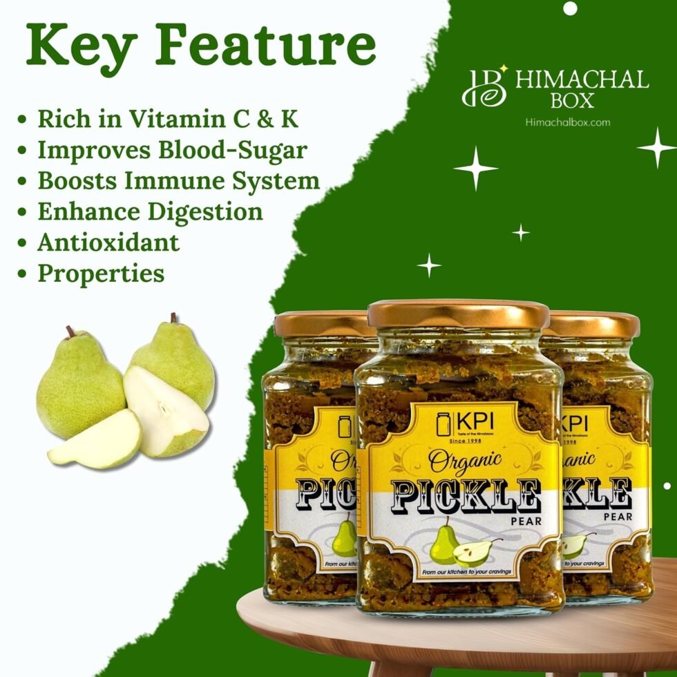 Homemade Organic Nashpati (Pear) Pickle – Sweet, Spicy & Rare Himachali Achar