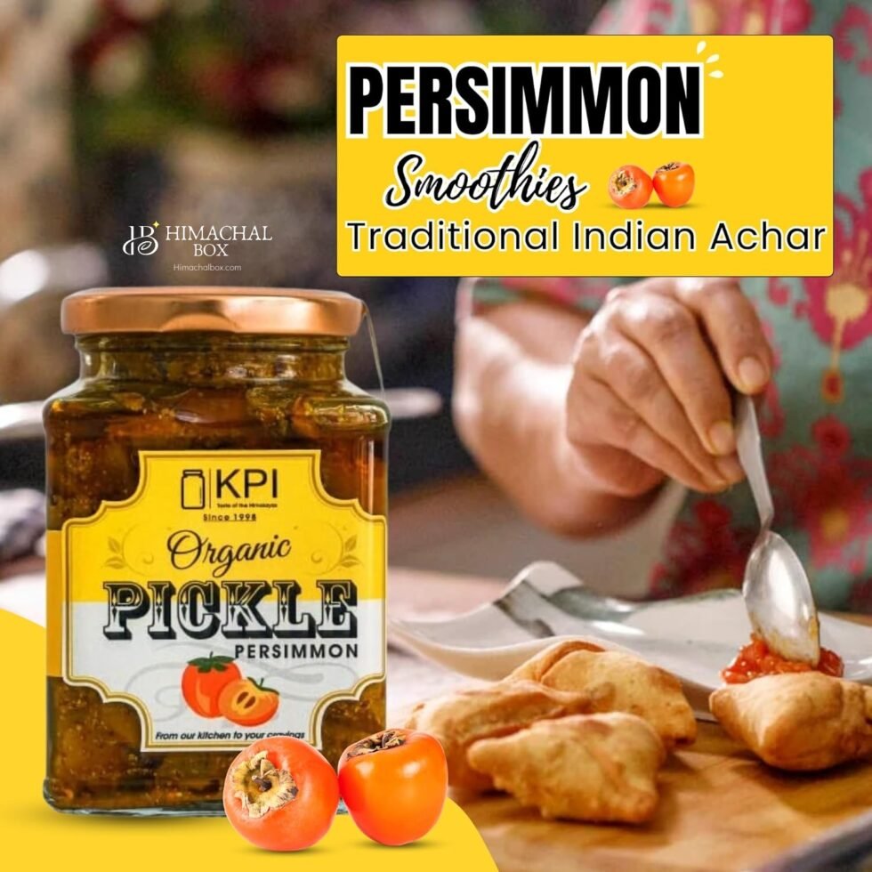 Homemade Organic Persimmon (Japani) Pickle – Sweet, Spicy & Rare Japani Fruit Achaar