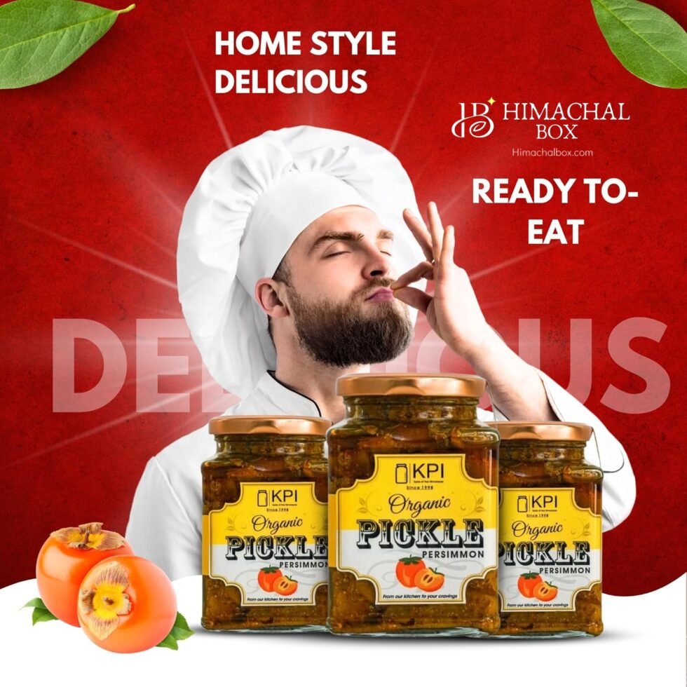 Homemade Organic Persimmon (Japani) Pickle – Sweet, Spicy & Rare Japani Fruit Achaar