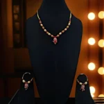 Himachali Traditional Bragar Set Necklace with Kan Baali – Handcrafted Gold-Toned Ethnic Jewelry for Women