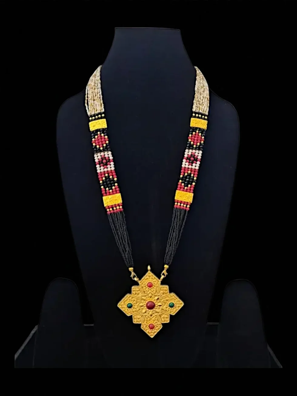 Himachali Traditional Ghau Necklace with Mala – Most Wearing Neckles by Pahadi Women