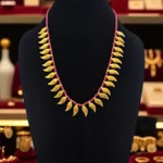 Himachali & Uttarakhand Champakali Amli Necklace with Beaded Mala – Gold-Toned Ethnic Jewelry