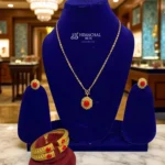 Traditional Necklace Full Set – Complete Bridal Jewellery with Earrings, Ring & Kangan HimachalBox