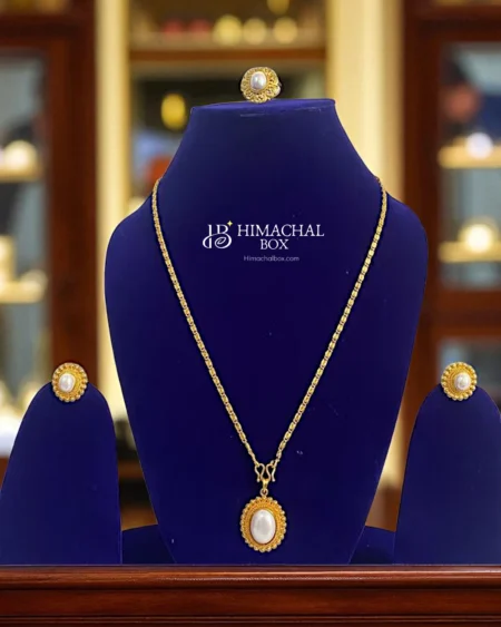 Traditional Necklace Set – Necklace, Earrings & Ring Combo Ethnic Jewellery by HimachalBox