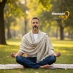 Cream Handspun Pure Wool Men’s Shawl (Lohi) | Kullu Handloom Oversized Dushala