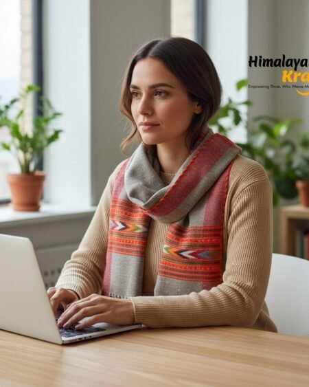 Kullu Handloom Stole | Handwoven Wool from Kullu