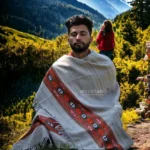 Himalayan Pure Wool Lohi - Woven Men's Shawl and Oversized Blanket
