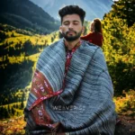 Himalayan Weaver Men's Shawl - Handwoven Pure Wool Elegance