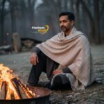 Handspun Pure Wool Men’s Shawl — Lohi / Loi / Loe / Dushala / Chadar | Kullu Handloom