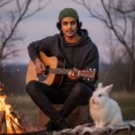 Hand‑Knitted Angora Wool Beanie Cap for Men & Women