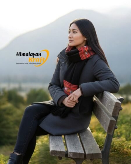 Kullu Handloom Wool Stole | Authentic Himachali Handwoven Stole from Kullu