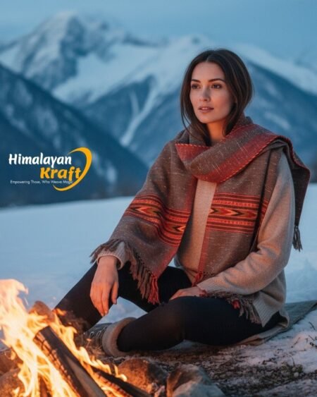 Kullu Handloom Stole – Pure Wool Traditional Himachali Stole
