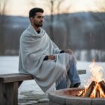 Natural Grey Plain Pure Wool Men’s Shawl (Lohi) | Kullu Handloom Meditation & Prayer Dushala