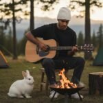 White Hand-Knitted Angora Wool Beanie Cap for Men & Women | Himalayan Winter Wear