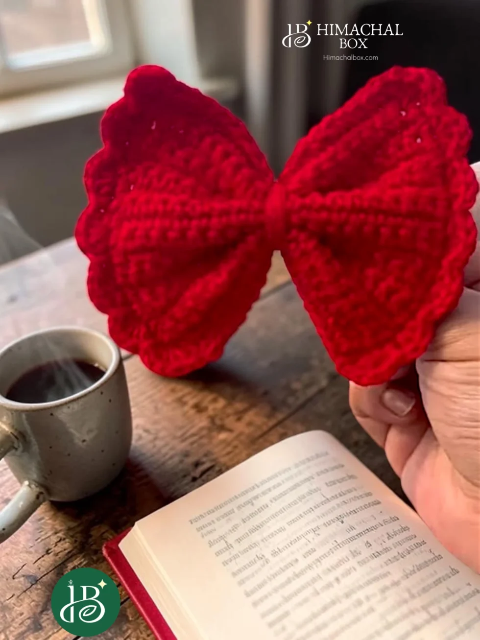 handmade crochet bow hair clip cute hair accessory