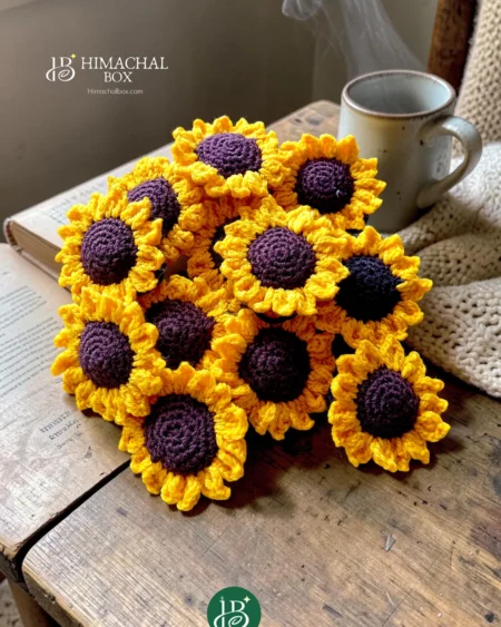 handmade crochet sunflower bouquet forever flowers decor