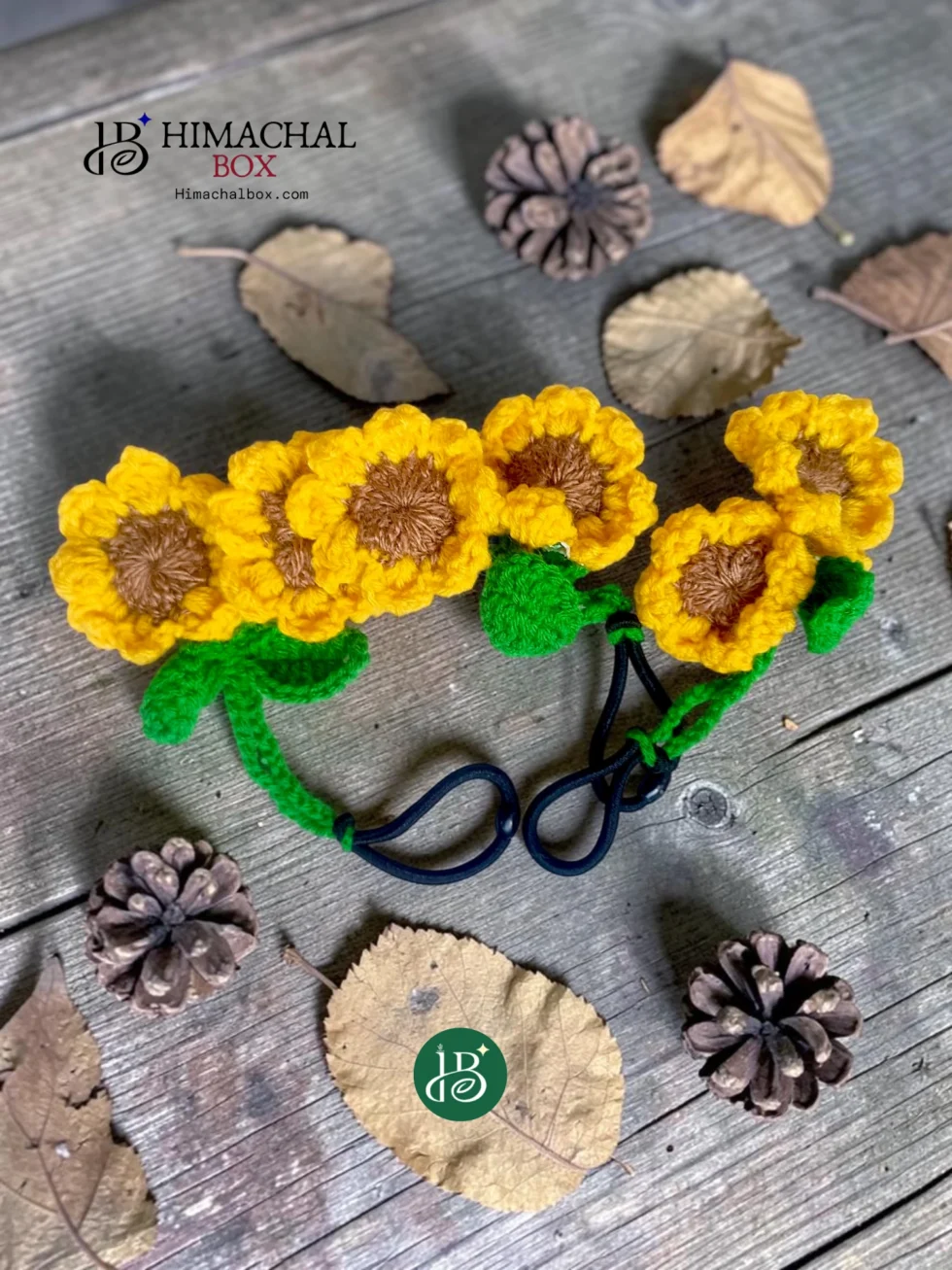 handmade crochet flower hair ties cute hair bands for girls
