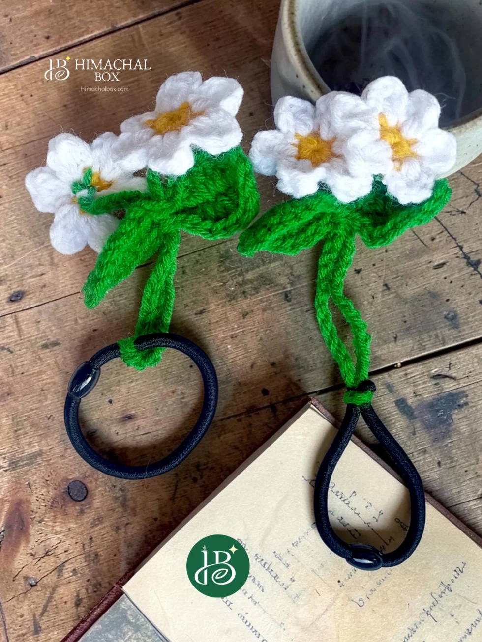 handmade crochet flower hair ties cute hair bands for girls