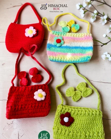 Hand Crochet Mini Bags Kids HimachalBox
