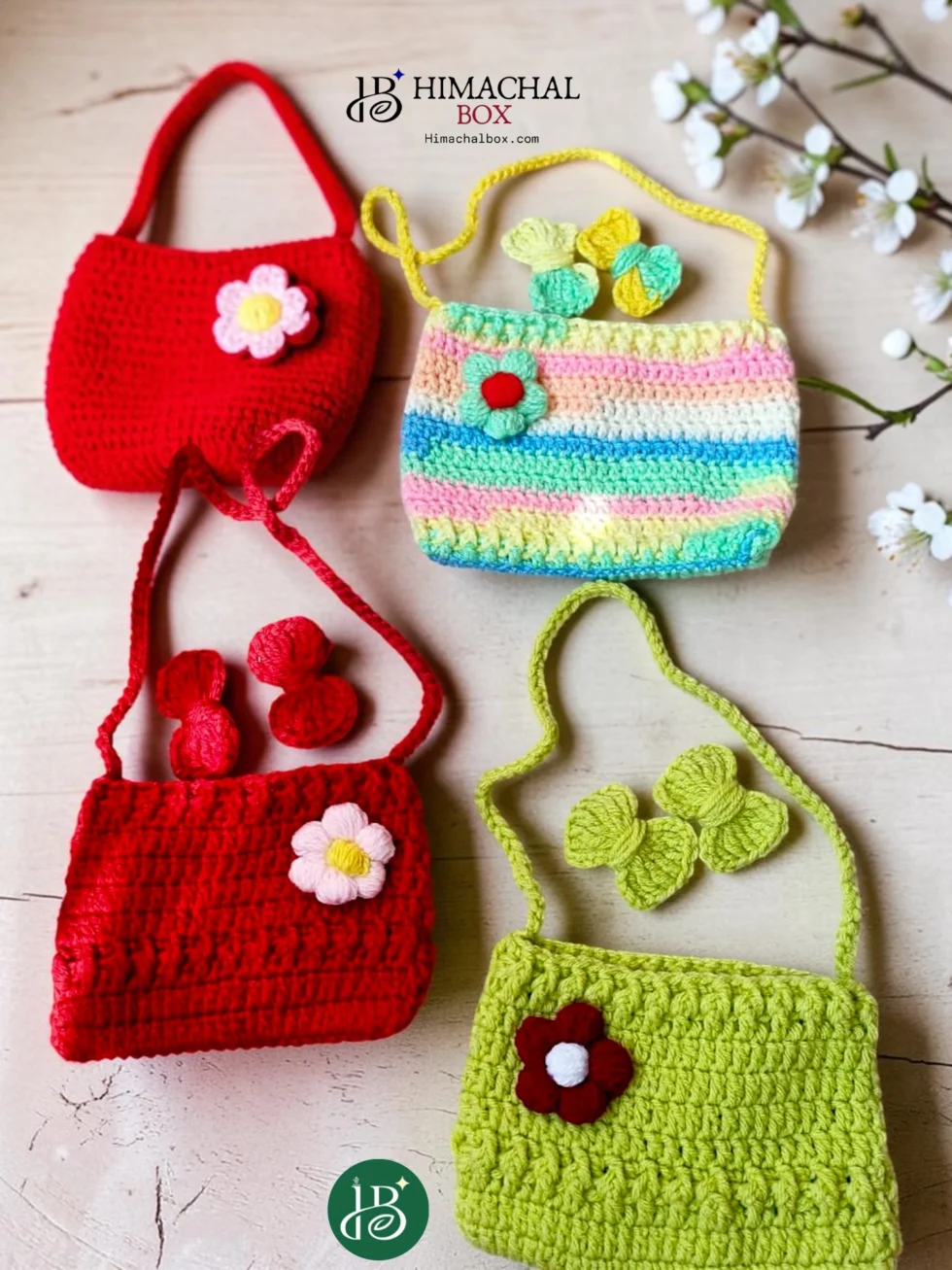Hand Crochet Mini Bags Kids HimachalBox
