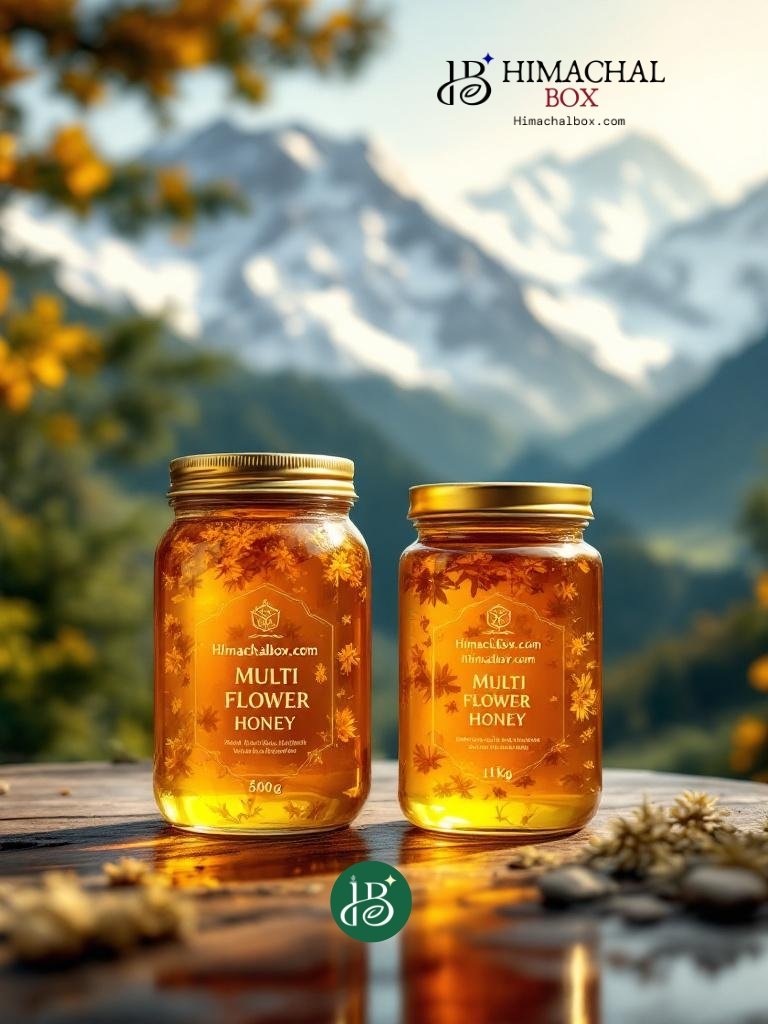 Natural wildflower honey from Himalaya collected by mountain bees