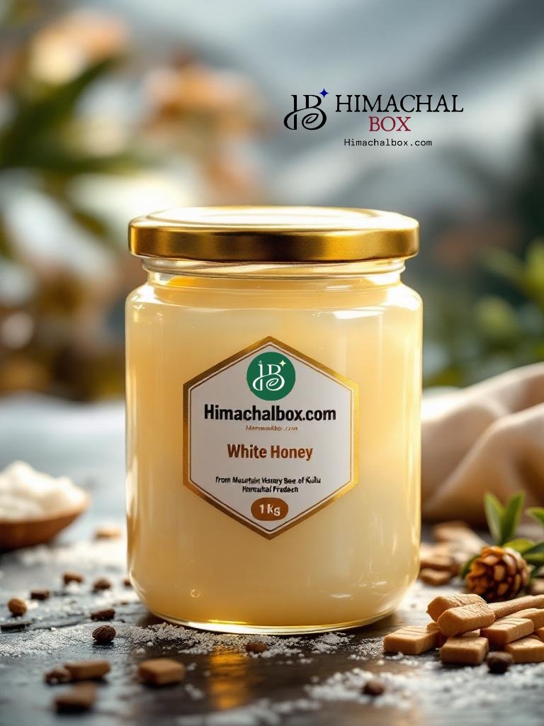 Creamy white honey raw himalayan mountain bee honey